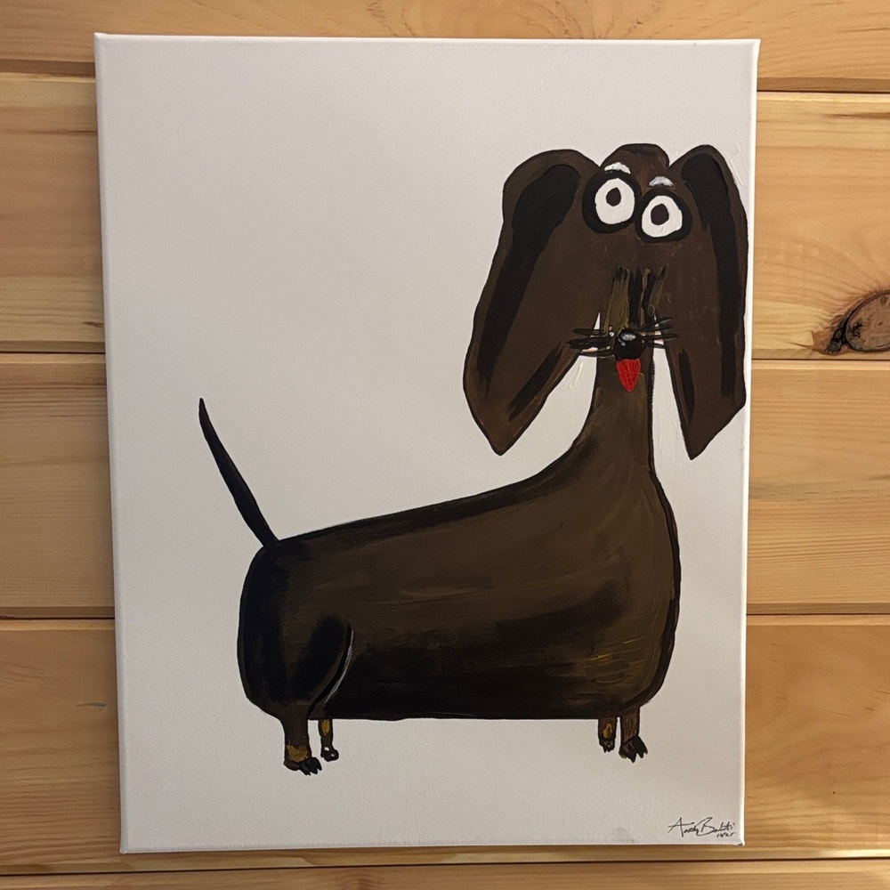 Brown Dog Canvas Art